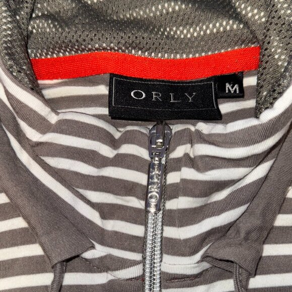ORLY Striped Hoodie Sweater – Medium - Picture 4 of 6